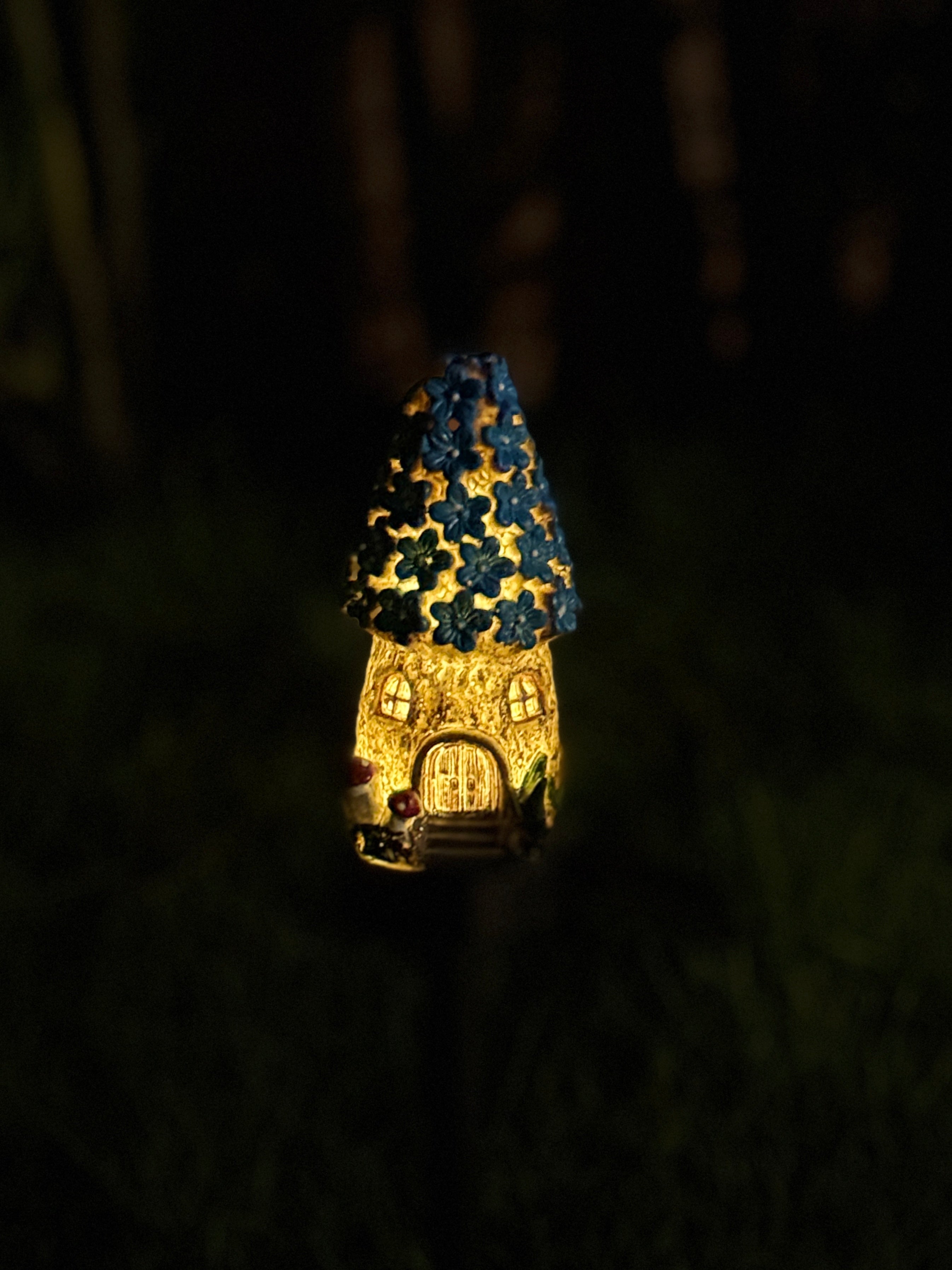 Solar Resin Ground Lamp Fairy Cottage